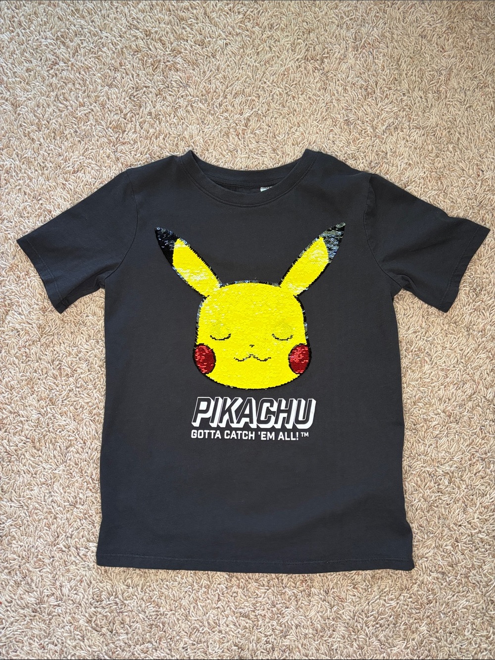 ā”ļøPikachu Sequin Flip Kids T-Shirtā”ļø